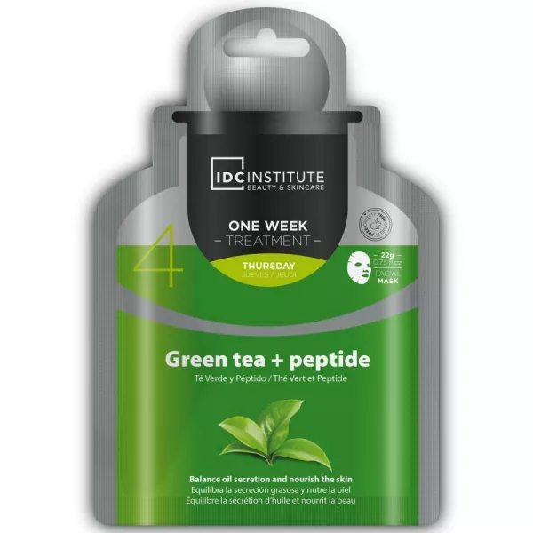 IDC Institute Masca de fata servetel cu ceai verde si peptide 22 GR 