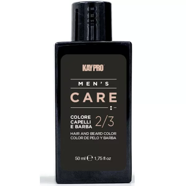 KAYPRO Men`s Care Vopsea profesionala fara amoniac pentru barba si par 2/3 BLACK 2 X 50 ml