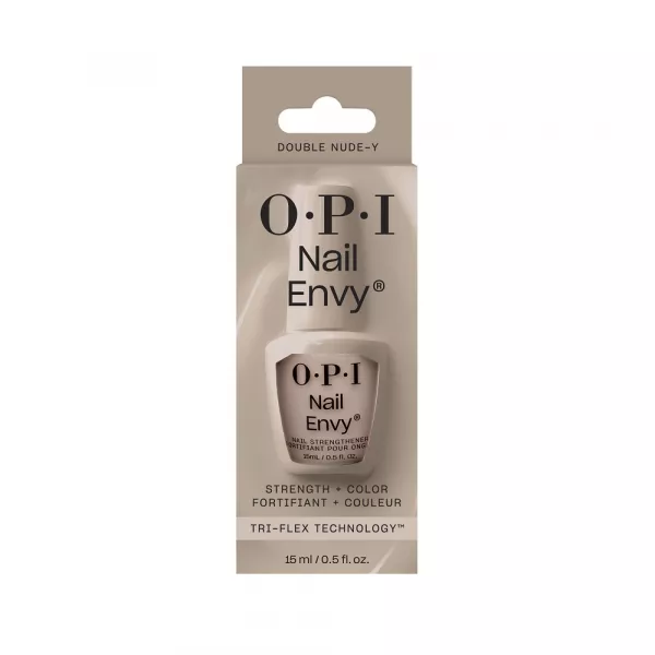 OPI Tratament pentru intarirea unghiilor Nail Envy Strength + Color, Double Nude-y, 15 ml