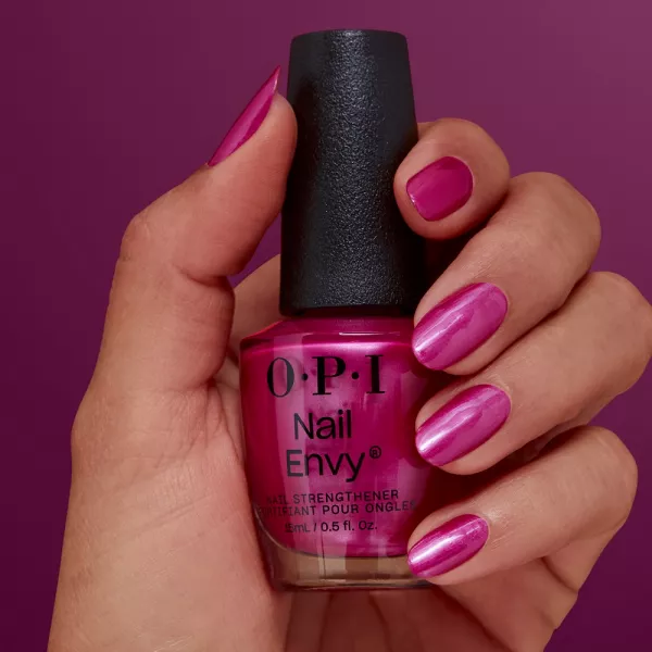 OPI Tratament pentru intarirea unghiilor Nail Envy Strength + Color, Powerful Pink, 15 ml