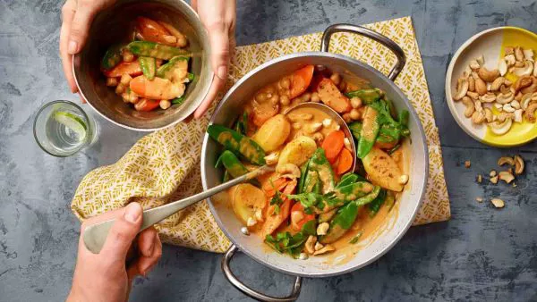 Curry de legume în stil indian