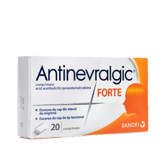 Antinevralgic Forte, 20 comprimate, Sanofi - Pret 15,50 lei - SANOFI