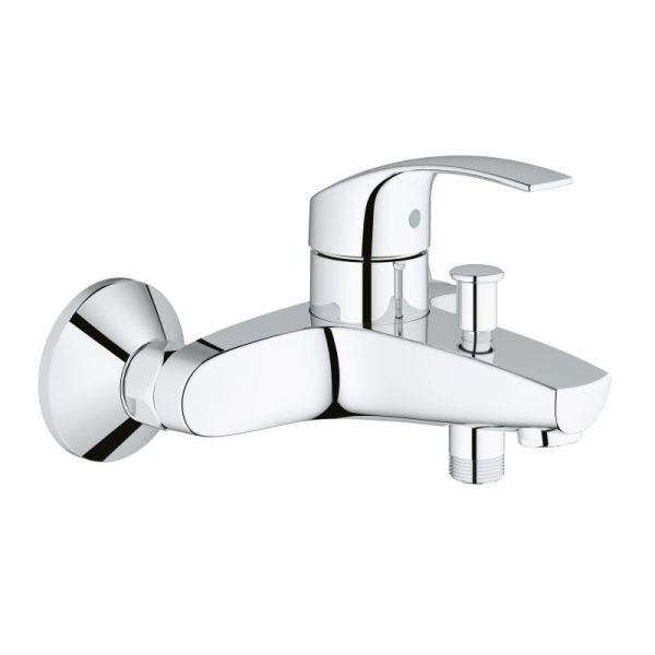 Baterie cada/dus, Grohe Eurosmart New, 15 l/min, crom