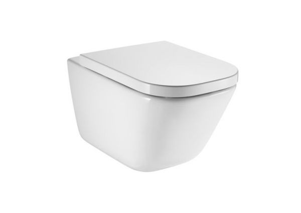 Vas wc suspendat, Roca, Gap, rimless, alb, 34.7x54x40cm