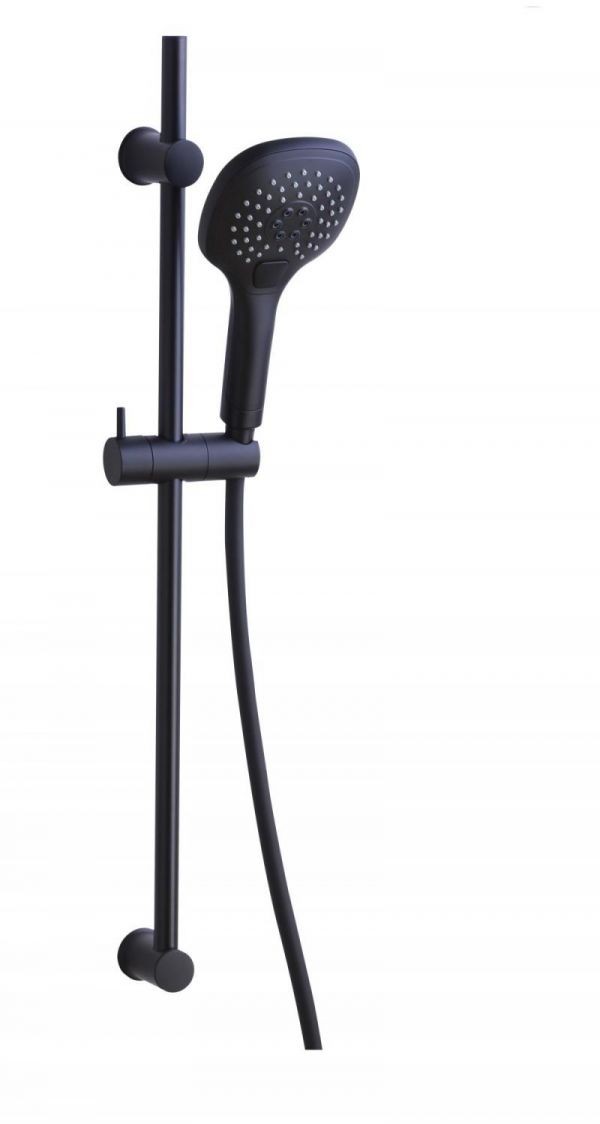 Set dus, Dezit, negru mat, bara 70 cm