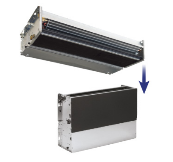 Ventiloconvector necarcasat de pardoseala/tavan, Rhoss, Yardy EV3, IXP60 2T 6.53 kW/7.53 kW