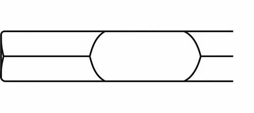 Dalta spatula cu sistem de prindere hexagonal de 28 mm 400 mm x 80 mm
