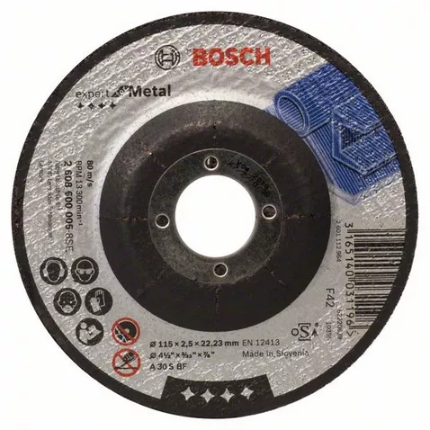 Disc de taiere cu degajare Expert for Metal, 115 mm x 2.5 mm