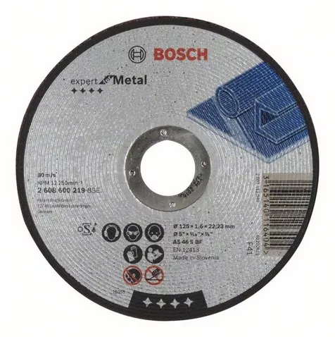 Disc de taiere drept Expert for Metal, 125 mm x 1.6 mm