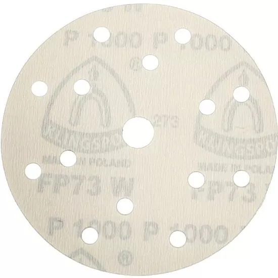 Klingspor PS 73 BWK - Set foi abrazive rotunde, 125 mm, granulatie 1000, 8 gauri