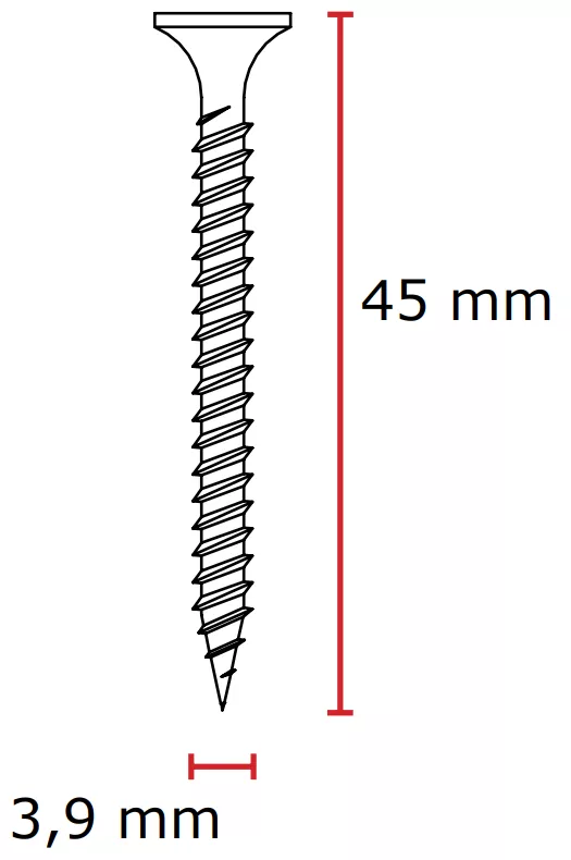 Suruburi in banda SENCO 3,9 x 45mm (1000 bucati) pentru gips carton