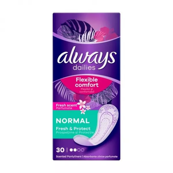 Always Dailies Normal Fresh&Protect parfumate x 30 (mov)