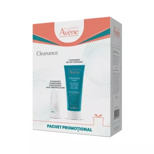 Avene Cleanance Comedomed crema 30ml + Avene Cleanance gel de curatare 100ml pachet promo