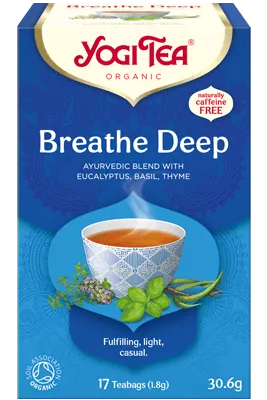 Yogi Tea Ceai Respiratie Profunda Bio 1.8g x 17 plicuri, 30.6g