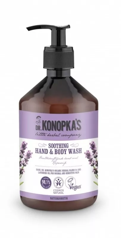 Dr. Konopka's Săpun lichid pentru mâini și corp cu lavandă, 500 ml