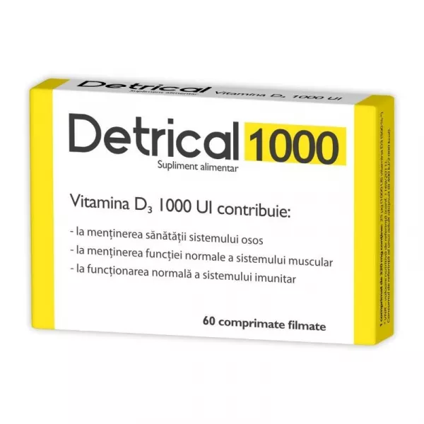 Detrical D3 1000UI x 60 cpr (Zdrovit)