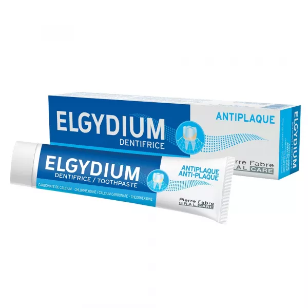 Elgydium Pasta dinti antiplaca 2x75ml pachet promo