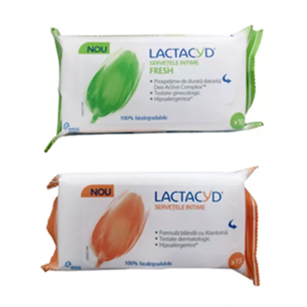 Lactacyd servetele intime fresh x 15buc