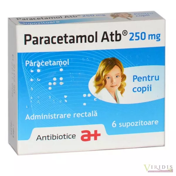 Paracetamol 250mg x 6supozitoare (Antibiotice)