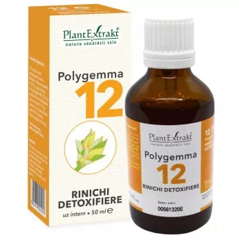 Polygemma 12 - Rinichi - detoxifiere, 50ml, (PlantExtrakt)