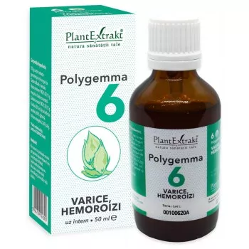Polygemma 6 - Varice, hemoroizi, 50ml (PlantExtrakt)