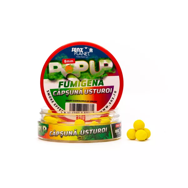 Capsuna POP-UP FUMIGENA CAPSUNA & USTUROI 8mm 25g snz.ro