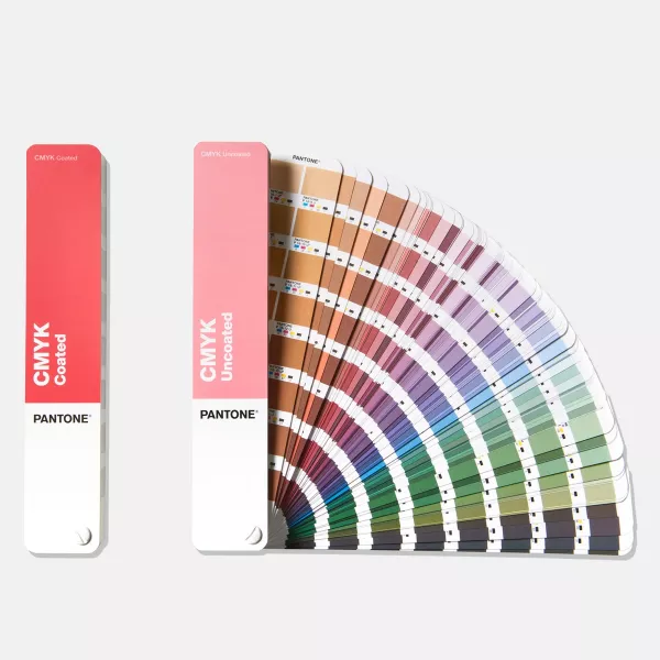 PANTONE PLUS SERIES CMYK coatedとuncoated pantone-cmyk-guide-set-coated-