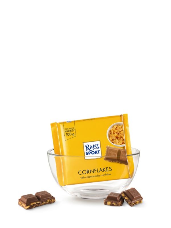Cornflakes, ciocolata cu fulgi de porumb 100 g