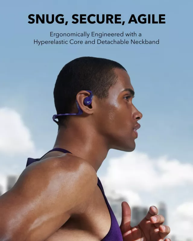 Casti True Wireless Anker SoundCore AeroFit Pro, IPX5, Auton...