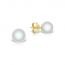 Cercei Coscia cu perle si aur galben de 18K