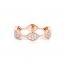 Inel Casato din aur roz de 18K cu diamante