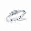 Inel de logodna TRILOGY cu diamante de 0.40 carate, aur alb de 18K