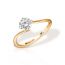 Inel de logodna FOREVER cu diamante de 0.21 carate, aur galben de 18K