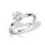 Inel de logodna UNION cu diamante de 0.11 carate, aur alb de 18K