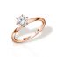 Inel de logodna UNION cu diamante de 0.30 carate, aur roz de 18K