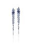 Casato earrings made of 18K white gold with sapphire and diamond