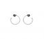 Casato earrings made of 18K white gold with diamond