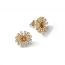 Damiani earrings made of 18K yellow and white gold with diamond and citrine