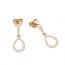 Maria Granacci earrings made of 18K rose gold with diamond