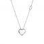 Damiani necklace made of 18K white gold with diamond