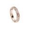 Damiani ring made of 18K rose gold with diamond
