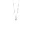 Damiani chain with pendant made of 18K white gold with diamond