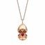 Faberge chain with pendant made of 18K rose gold with diamond and ruby