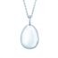 Faberge chain with pendant made of 18K white gold with diamond