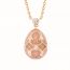 Faberge chain with pendant made of 18K rose gold with diamond
