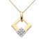 Maria Granacci chain with pendant made of 18K yellow gold with diamond