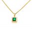 Eva Nobile pendant made of 14K yellow gold with emerald