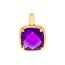 Maria Granacci pendant made of 18K rose gold with amethyst