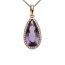 Maria Granacci pendant made of 18K rose gold with amethyst and diamond