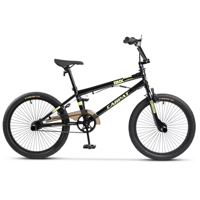 Bicicleta BMX Carpat Jumper C2017A 20", Negru/Verde 1